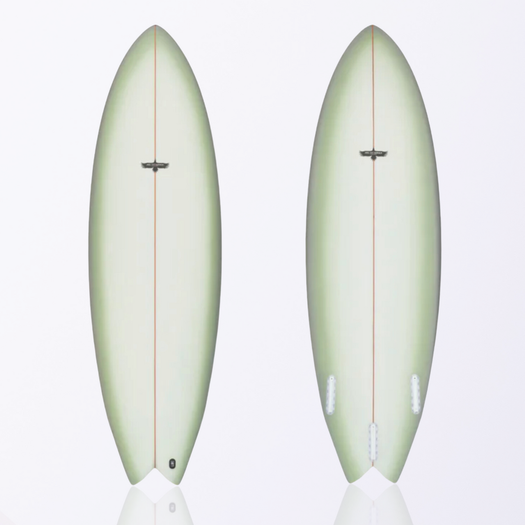 Space Hawk Twin Fin + Rear Stabiliser